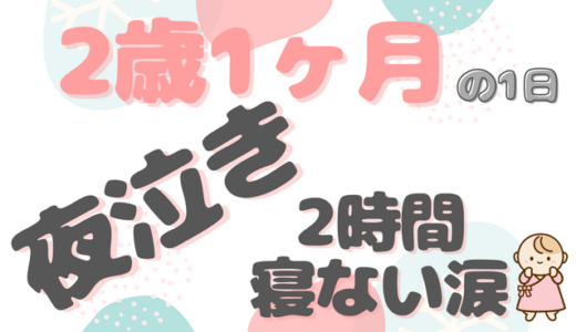 ワンオペ・夜泣き・遊び食べ｜ことちゃん（2歳1ヶ月）ファミリーの1日のタイムスケジュール